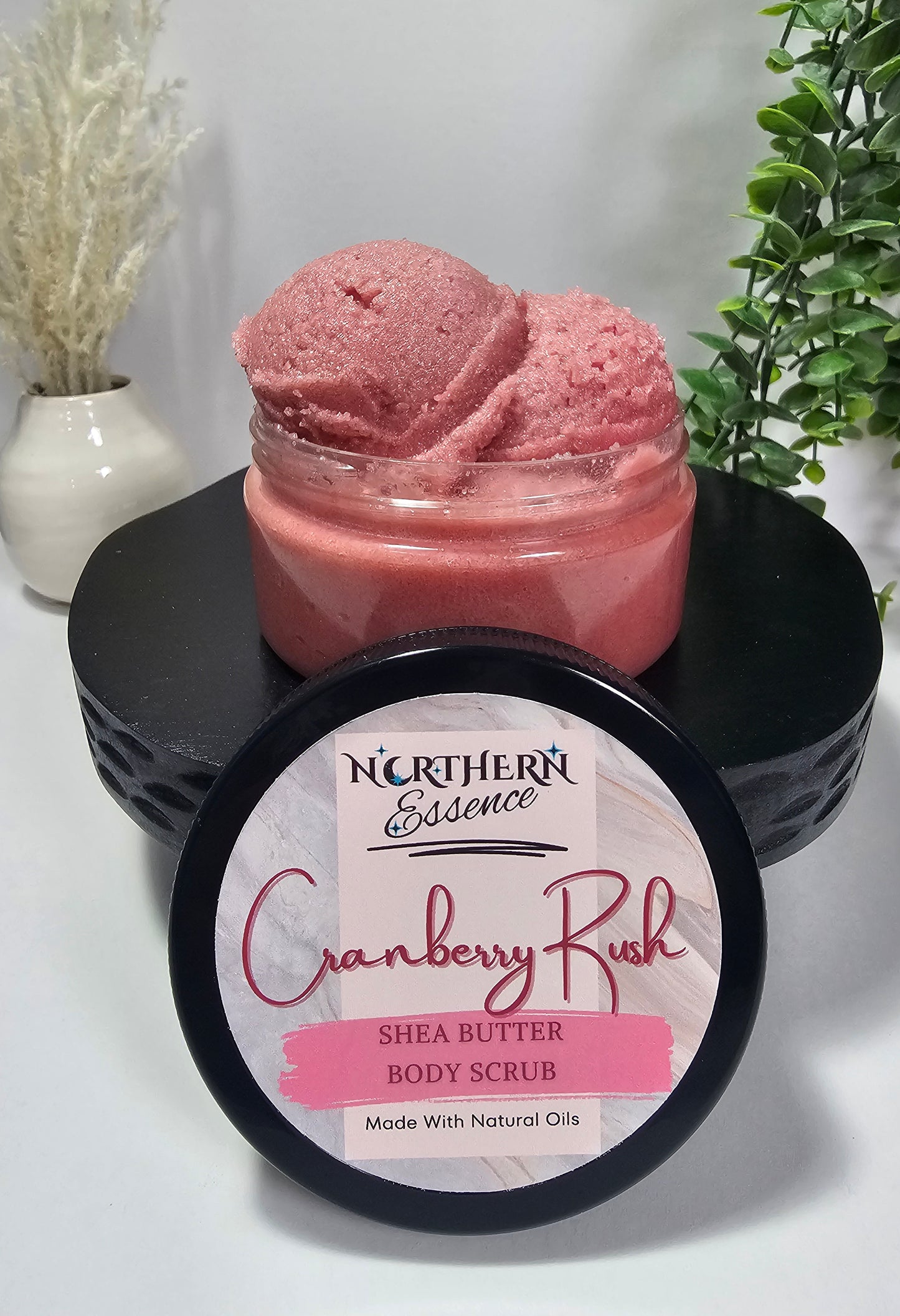 Cranberry Rush.                        Shea Butter Sugar Scrub